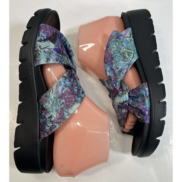 Alegria Sandals Fabric Twist Mylee Itchycoo Adjustable Size 38 8-8.5 - Picture 14 of 16